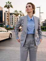 تحميل الصورة إلى عارض المعرض، بدلة نسائية من الصوف مكونة من قطعتين