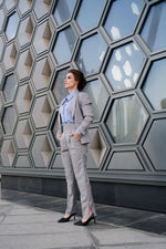 تحميل الصورة إلى عارض المعرض، بدلة نسائية من الصوف مكونة من قطعتين