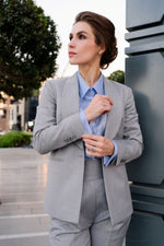 تحميل الصورة إلى عارض المعرض، بدلة نسائية من الصوف مكونة من قطعتين