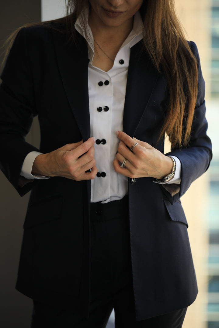 Minimalist Navy Business Suit